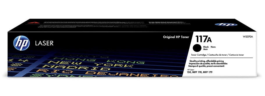 Toner noir HP pour Color LaserJet MFP 178 / 179 (117A)